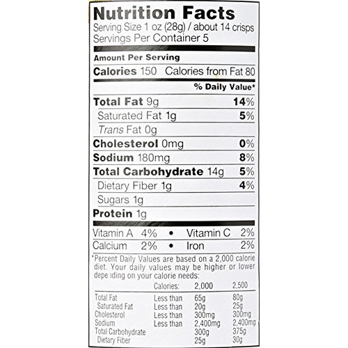 Sensible Portions Chip Garden Veggie Sour Cream, 5 Oz