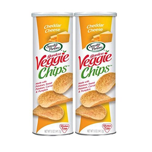 Sensible Portions Garden Veggie Chips Cheddar Cheese Pack Of 2