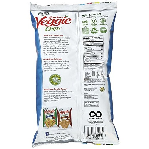 Sensible Portions Garden Veggie Chips - Sea Salt - 5 Oz - 2 Pk
