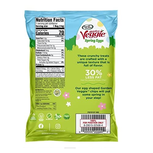Sensible Portions Garden Veggie Chips Spring Easter Eggs Sea Sal...