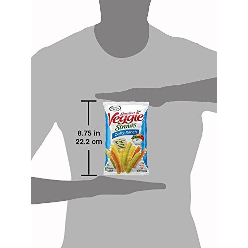 Sensible Portions Garden Veggie Straws, Ranch, 1 Oz. Pack Of 24