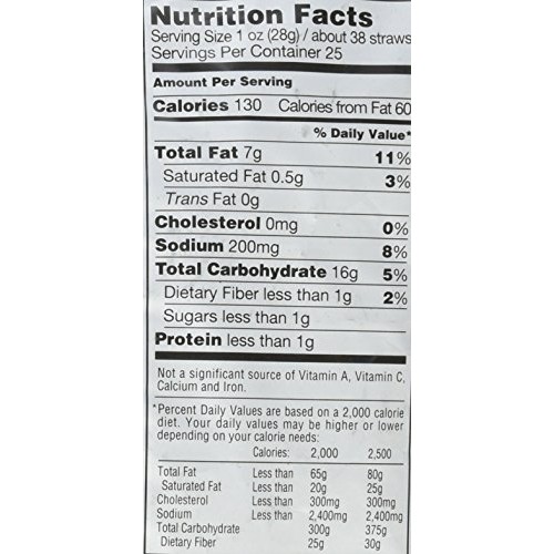 Sensible Portions Garden Veggie Straws Sea Salt 25 Oz. 1.56 Lb.