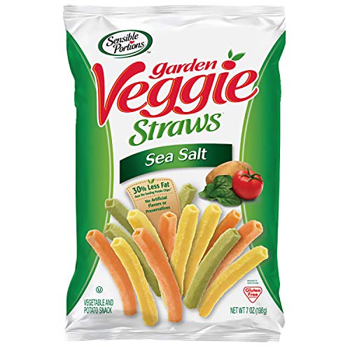 Sensible Portions Garden Veggie Straws, Sea Salt, 7 Oz.