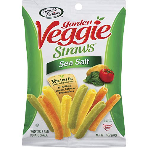 Sensible Portions Garden Veggie Straws, Sea Salt, Snack Size, 1