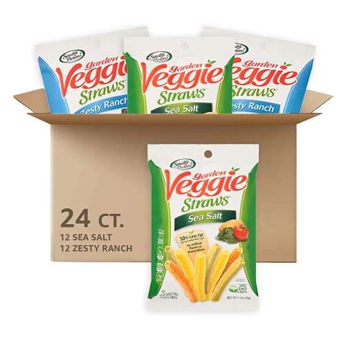 Sensible Portions Garden Veggie Straws, Snack Size Variety Pack,