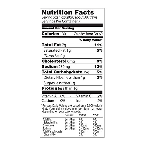 Sensible Portions Garden Veggie Straws, Zesty Ranch, 7 Oz.