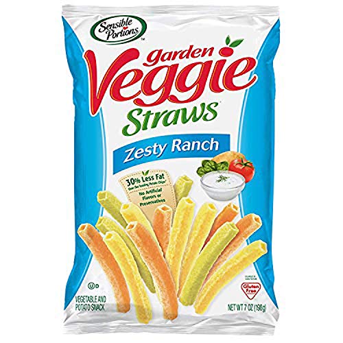 Sensible Portions Garden Veggie Straws, Zesty Ranch, 7 Oz. Pack