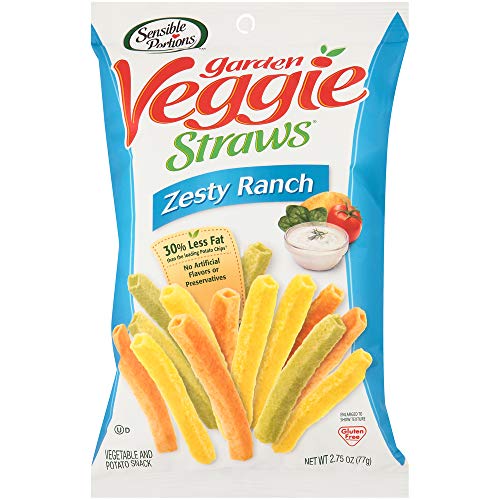 Sensible Portions Garden Veggie Straws, Zesty Ranch, 2.75 Oz Pa