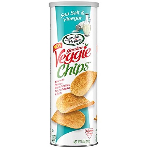 Sensible Portions Salt And Vinegar Veggie Chips 5 Oz Tubes - Pac