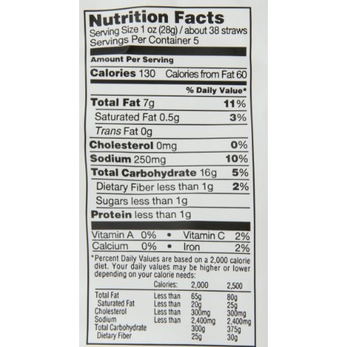 Sensible Portions Veggie Straws, Sea Salt, 5 Ounce