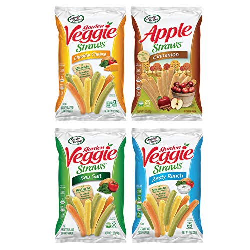 Sensible Portions Veggie Straws, Snack Size Variety Pack, Sea Sa