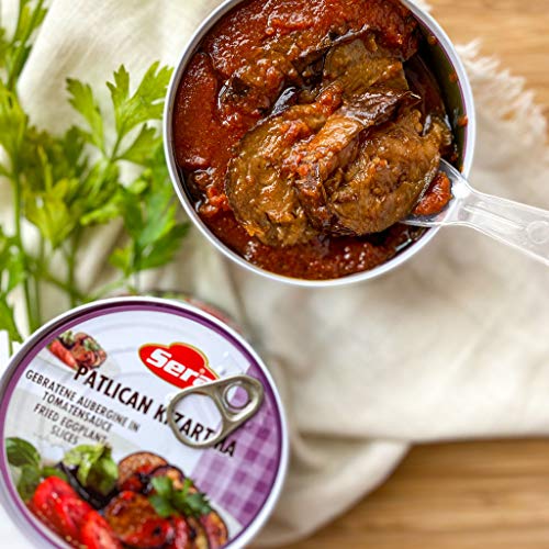 Sera Fried Eggplant Slices In Tomato Sauce, Vegan, 100% All Natu