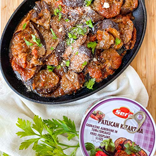 Sera Fried Eggplant Slices In Tomato Sauce, Vegan, 100% All Natu