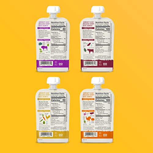 Serenity Kids 6+ Months Baby Food Pouches Puree Made With Ethica