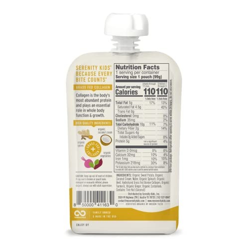 Serenity Kids 6+ Months Dairy-Free Smoothie Baby Food | Usda Org