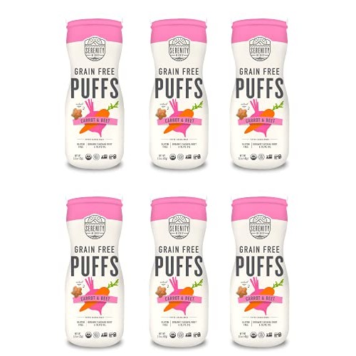 Serenity Kids 6+ Months Grain Free Puffs Toddler &Amp; Baby Snack |