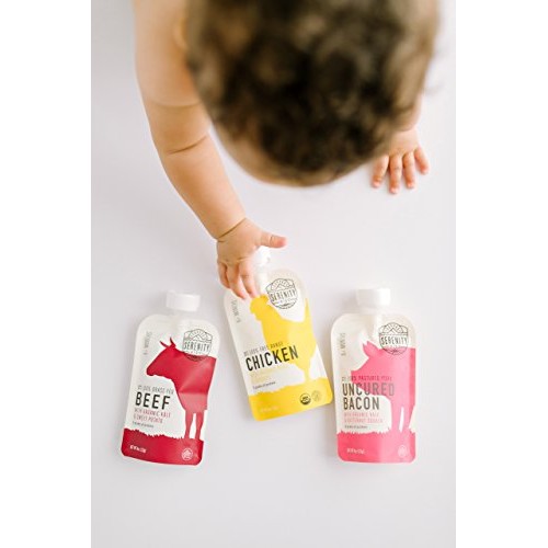 Serenity Kids Baby Food, Free Range Chicken With Organic Peas An