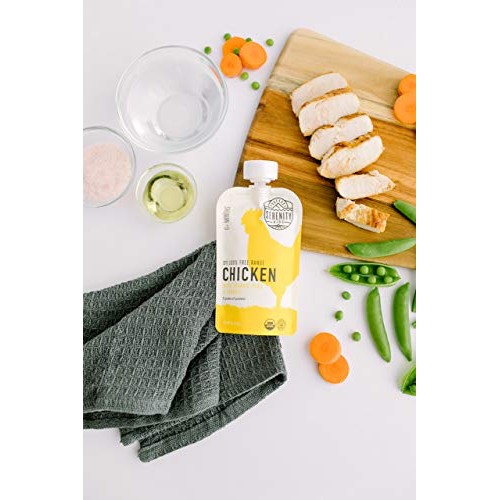 Serenity Kids Baby Food, Free Range Chicken With Organic Peas An
