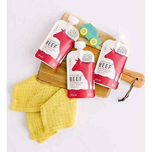 Serenity Kids Baby Food, Grass Fed Beef With Organic Kale And Sw