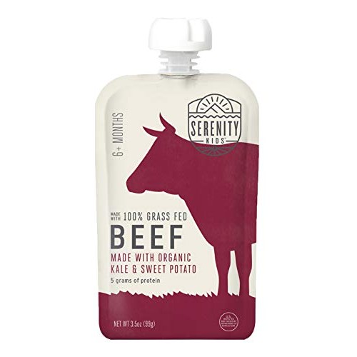 Serenity Kids Baby Food, Grass Fed Beef With Organic Kale And Sw