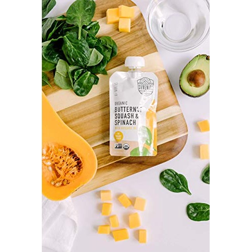 Serenity Kids Baby Food, Organic Butternut Squash And Spinach Wi