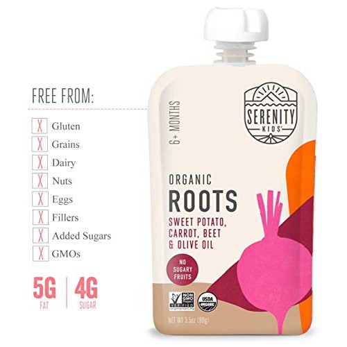 Serenity Kids Baby Food, Organic Sweet Potato, Carrot And Beet W