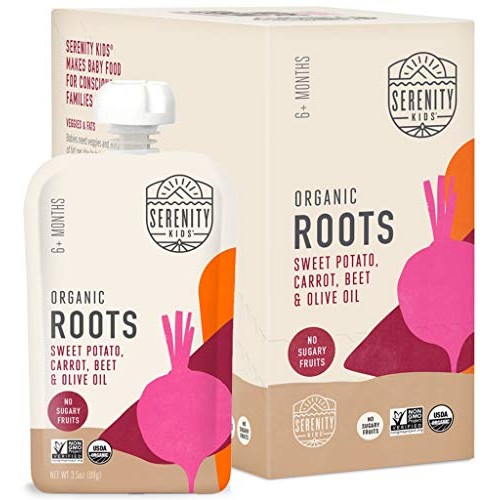 Serenity Kids Baby Food, Organic Sweet Potato, Carrot And Beet W