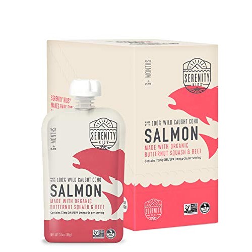 Serenity Kids Baby Food, Wild Caught Coho Salmon With Organic Bu