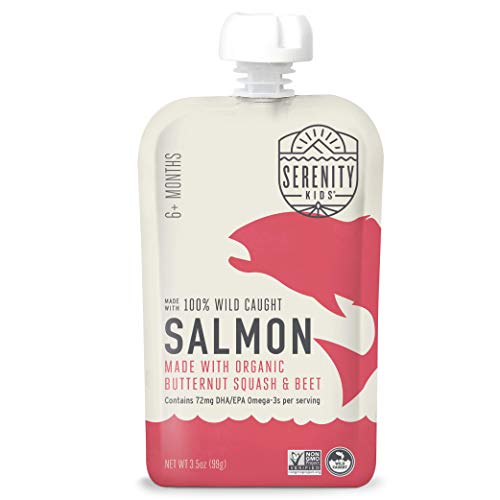 Serenity Kids Baby Food, Wild Caught Coho Salmon With Organic Bu