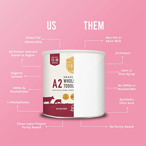 Serenity Kids Toddler Formula Powder Drink Made With Grass Fed O