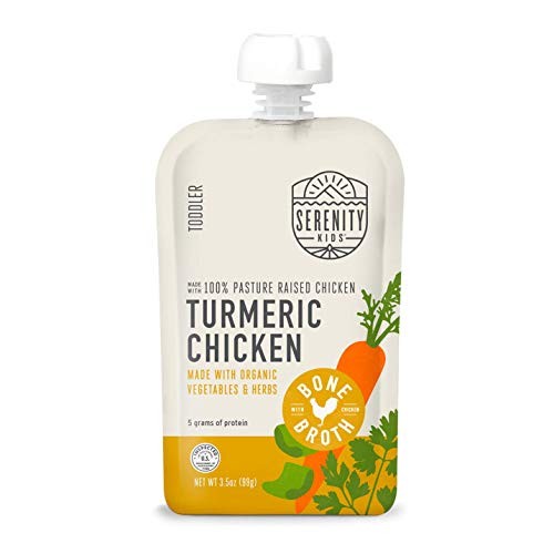 Serenity Kids Toddler Purees, Free Range Turmeric Chicken With B