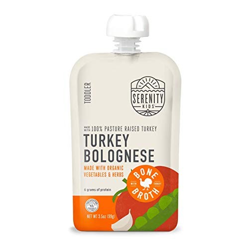 Serenity Kids Toddler Purees, Pasture Raised Turkey Bolognese Wi