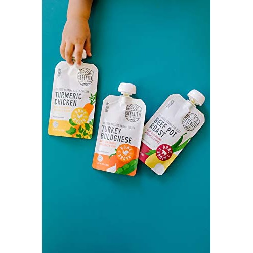Serenity Kids, Toddler Purees With Bone Broth Variety Pack, For