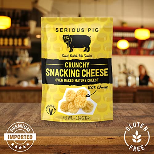 SERIOUS PIG Premium Import: Crunchy Snacking Cheese Snacks, Glut...