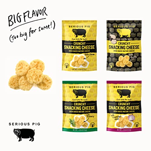 SERIOUS PIG Premium Import: Crunchy Snacking Cheese Snacks, Glut...