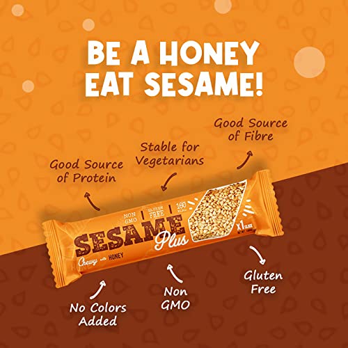 Sesame Plus Honey Sesame Bar – Sweet Snack, Sesame Snack With Ho...