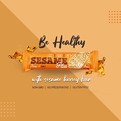Sesame Plus Honey Sesame Bar – Sweet Snack, Sesame Snack With Ho...