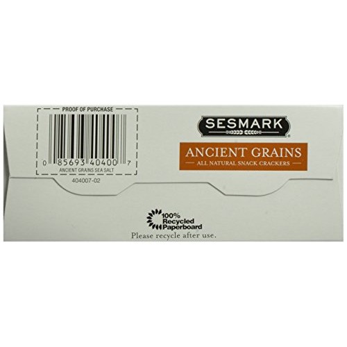 Sesmark Ancient Grains Rice Crackers, Sea Salt, 3.5 Ounce Pack