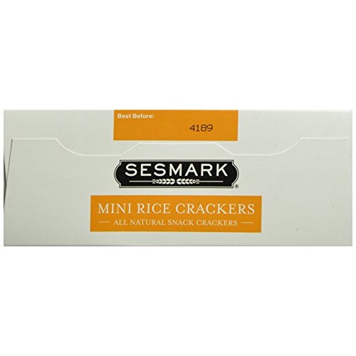 Sesmark Mini Rice Crackers, Simply Salted, 5.25 Ounce Pack Of 6