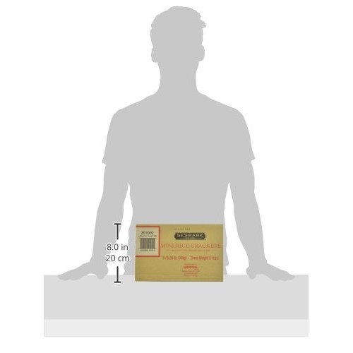 Sesmark Mini Rice Crackers, Simply Salted, 5.25 Ounce Pack Of 6