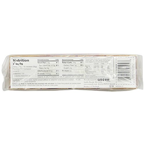 Sesmark Savory Rice Thins, Original, 3.2 Ounce Pack Of 12