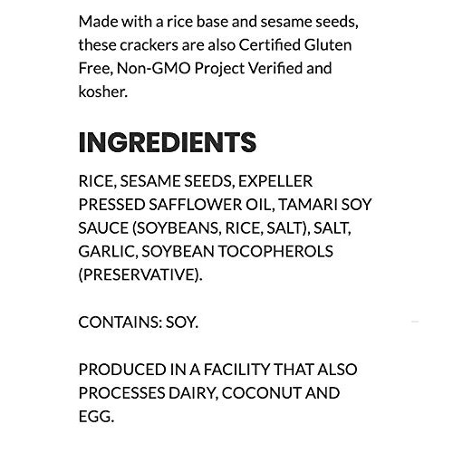 Sesmark Savory Rice Thins, Original, 3.2 Ounce Pack Of 12