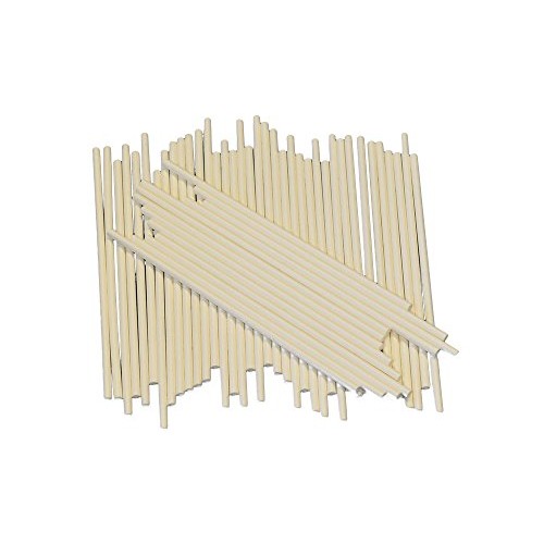8 Inch Lollipop, Sucker Sticks, White 50 Ct