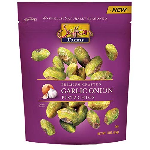 Setton Farms Seasoned Pistachio Kernels, Garlic Onion Flavored,