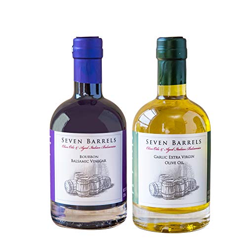 Seven Barrels - Oil And Vinegar Gift Set W/ Bourbon Aged Balsami