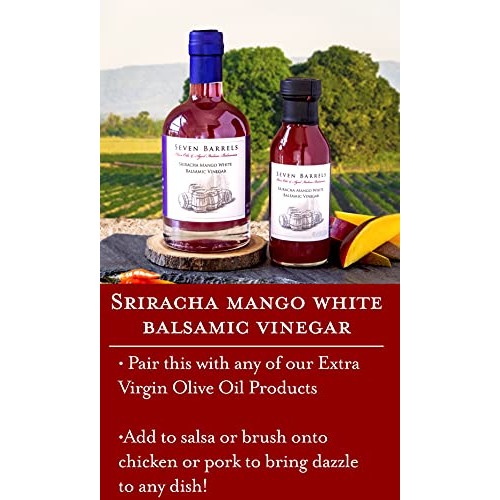 Seven Barrels - Sriracha Mango Balsamic Vinegar | 12.7 Ounces |