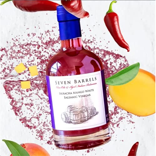 Seven Barrels - Sriracha Mango Balsamic Vinegar | 12.7 Ounces |
