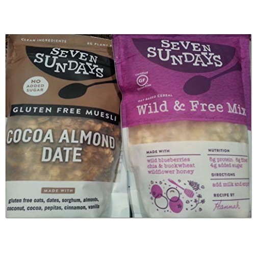 Seven Sundays Gluten Free Cocoa Almond Date + Blueberry Chia Buc