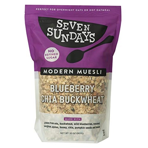 Seven Sundays Blueberry Chia Buckwheat Muesli Cereal, Gluten Fre