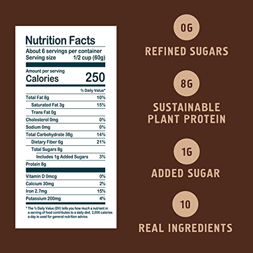 Seven Sundays Early Riser Dark Chocolate Muesli Cereal - 4 Count...